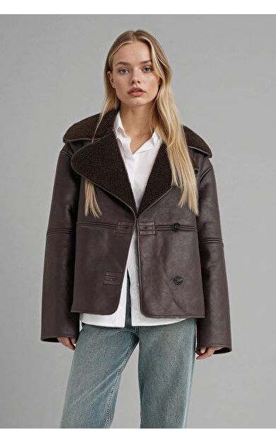 DeFacto Regular Fit Suni Kürk Astarlı Mont