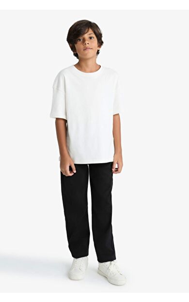 Erkek Çocuk Regular Fit Standart Paça Pelüş Pelüş Astar Pantolon