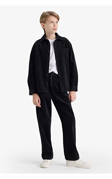 Erkek Çocuk Standart Paça Fitilli Kadife Pantolon