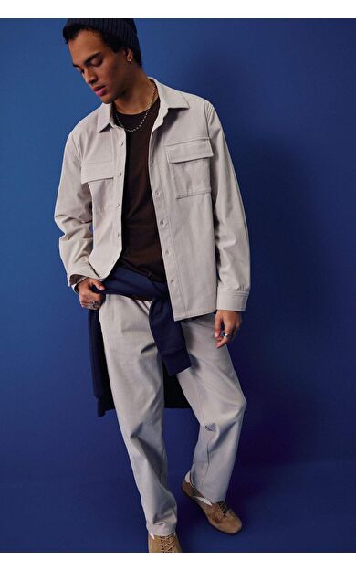 Wide Leg Geniş Paça Fitilli Kadife Pantolon F2042AX25WNBG766