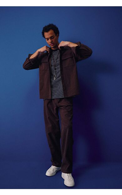 Wide Leg Geniş Paça Fitilli Kadife Pantolon F2042AX25WNBN337