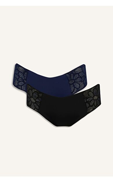 Dantel Detaylı Micro 2'li Hipster Külot Fall in Love