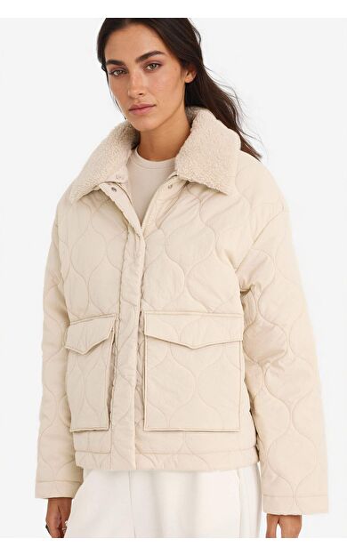 Regular Fit Polo Yaka Polar Astarlı Mont