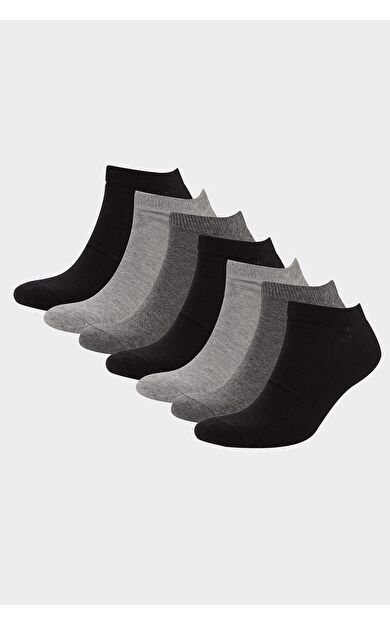 Erkek 7'li Pamuklu Patik Çorap