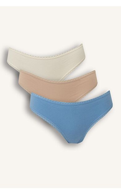 DeFacto Dantel Detaylı 3'lü Brazilian Külot Fall in Love F2190AX25AUBE270