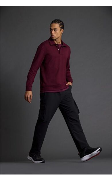 DeFacto DeFactoFit Standart Fit Kargo Cepli Standart Paça Dokuma Sporcu Jogger