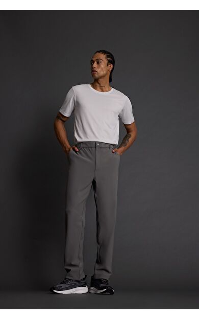 DeFacto DeFactoFit Standart Fit Standart Paça Dokuma Sporcu Pantolon