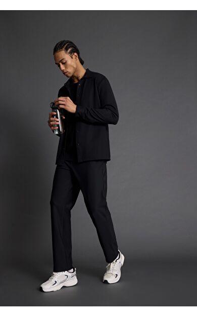 DeFacto DeFactoFit Standart Fit Standart Paça Dokuma Sporcu Pantolon