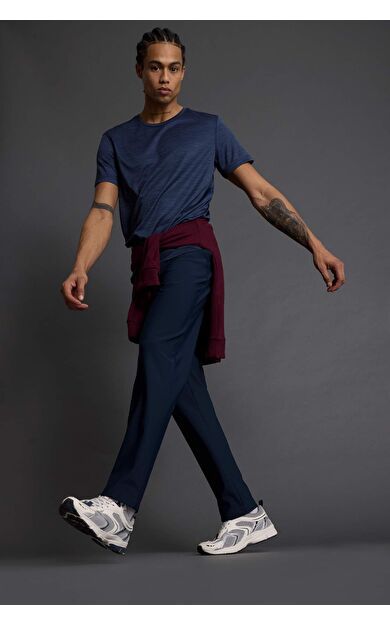 DeFacto DeFactoFit Standart Fit Standart Paça Dokuma Sporcu Pantolon