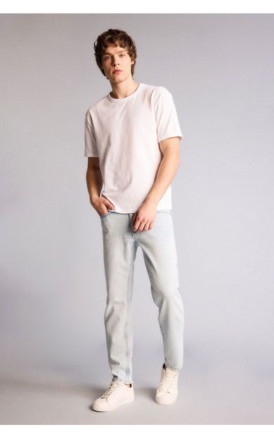 DeFacto Slım Tapered Fıt Dar Paça Jean Pantolon Mavi F2324AX26SPNM39