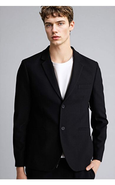Modern Fıt Penye Blazer Ceket