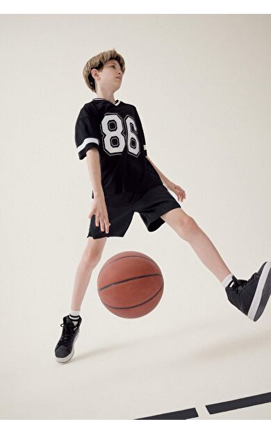 DeFacto Erkek Çocuk Regular Fit Spor Baskılı Şort