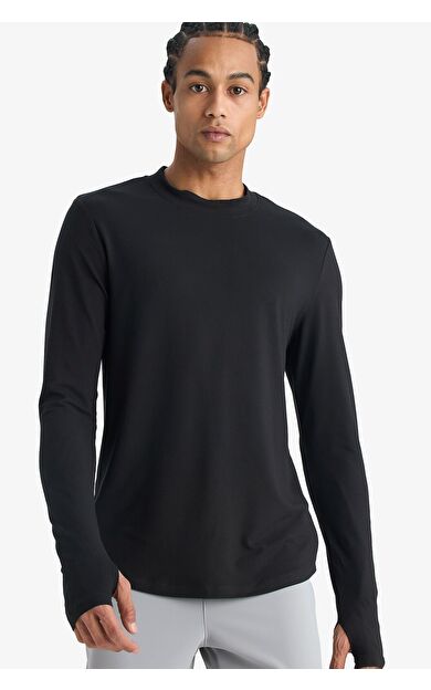 DeFacto DeFactoFit Slim Fit Dar Kesim Dik Yaka Sporcu Uzun Kollu Body