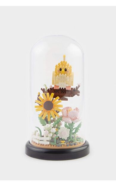 Fanusta Kanarya ve Ayçiçeği Blok Set