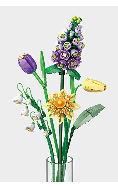 DeFacto Renkli Çiçek Buketi Blok Set