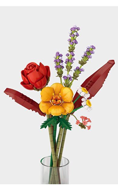 DeFacto Renkli Çiçek Buketi Blok Set