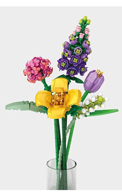 DeFacto Renkli Çiçek Buketi Blok Set