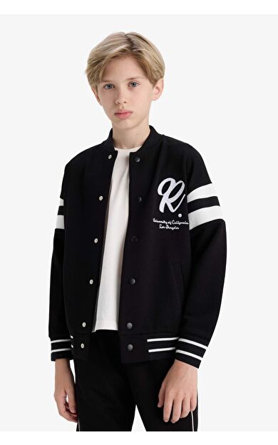 DeFacto Erkek Çocuk Kolej Yaka Bomber Hırka F2712A825AUBK81