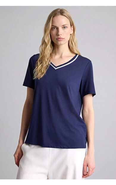 DeFacto Regular Fıt V Yaka Kısa Kollu Tişört