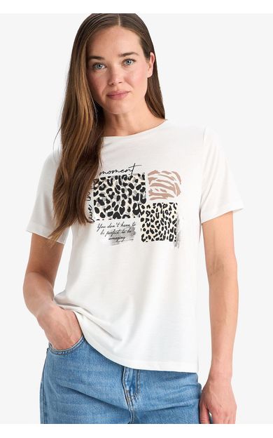 DeFacto Regular Fit Bisiklet Yaka Kısa Kollu Tişört F2774AX25SMER105