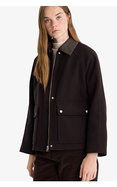 Regular Fit Polo Yaka Kaşe Kaşe