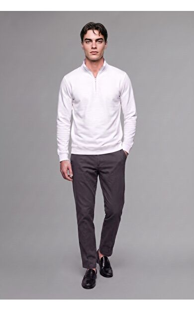 DeFacto Regular Fıt Dik Yaka Sweatshirt