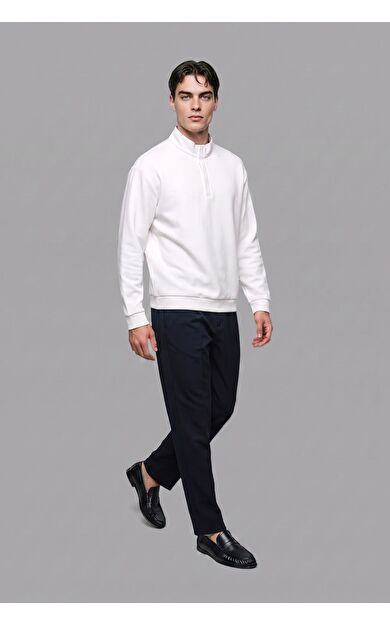 DeFacto Regular Fıt Dik Yaka Sweatshirt