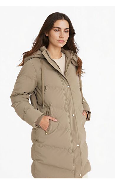 DeFacto Regular Fit Kapüşonlu Fermuarlı Parka