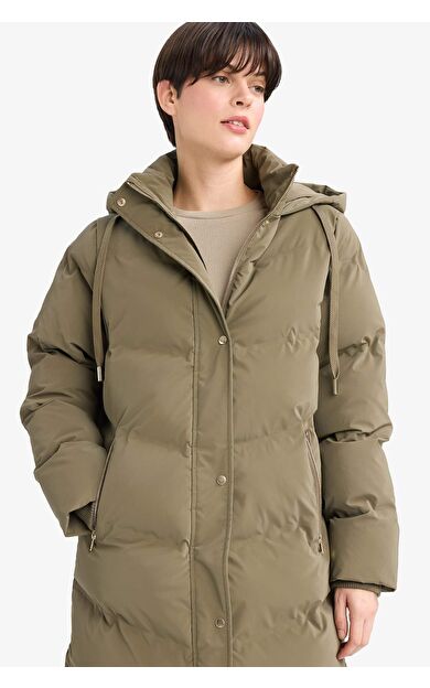 DeFacto Regular Fit Kapüşonlu Fermuarlı Parka