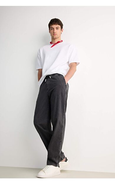 DeFacto Wide Leg Geniş Kalıp Geniş Paça Jean Kar Yıkamalı Pantolon F2949AX25SPNM36