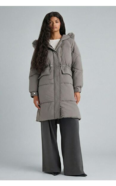 DeFacto Su Geçirmez Regular Fit Kapüşonlu Parka