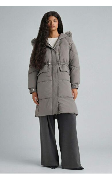 Su Geçirmez Regular Fit Kapüşonlu Parka