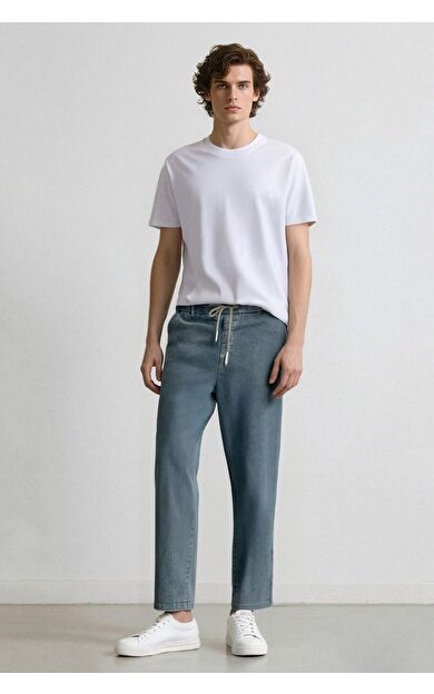 DeFacto Wide Leg Geniş Kalıp Geniş Paça Jean Kar Yıkamalı Pantolon F2967AX25SPNM39