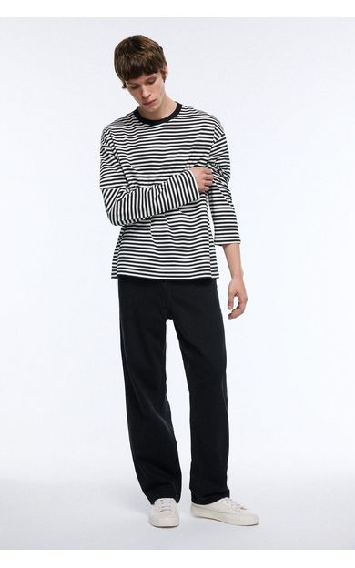 DeFacto Baggy Fıt Geniş Paça Jean Pantolon Siyah F2985AX26AUNM40