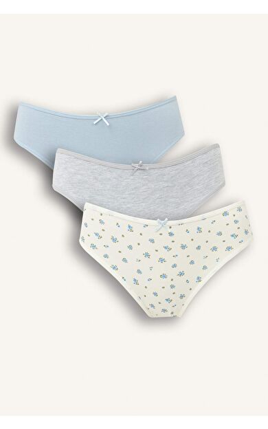 DeFacto 3'lü Brief Külot-Fall in Love F3063AX25AUBE302
