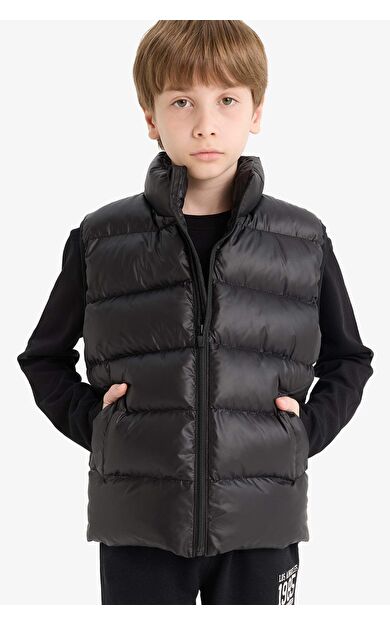 DeFacto Erkek Çocuk Su İtici Fermuarlı Dik Yaka Şişme Yelek