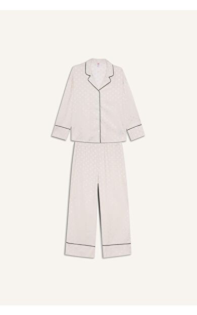 Regular Fit Uzun Kollu 2'li Saten Takım