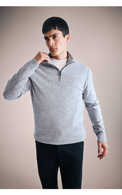 Standart Fit Balıkçı Yaka Triko Kazak