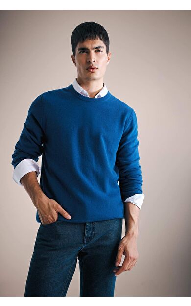 DeFacto Standart Fit Bisiklet Yaka Triko Kazak