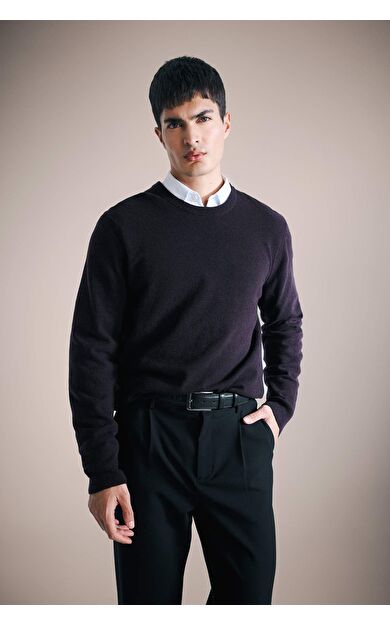 DeFacto Standart Fit Bisiklet Yaka Triko Kazak