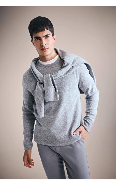 DeFacto Standart Fit Bisiklet Yaka Triko Kazak