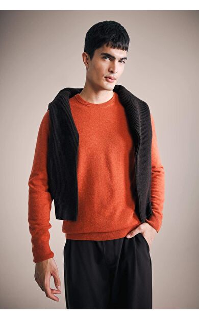 DeFacto Standart Fit Bisiklet Yaka Triko Kazak