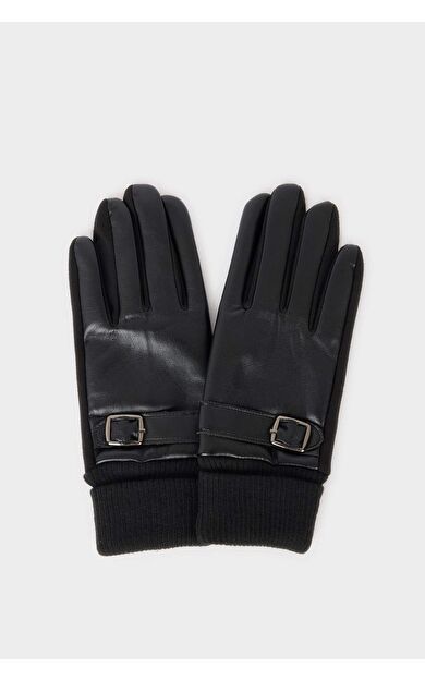 Kadın Suni Deri Eldiven F3187AX25WNBK26