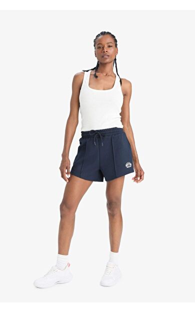 DeFactoFit Esnek Belli Beyaz Sporcu Şort F3266AX25SMNV146