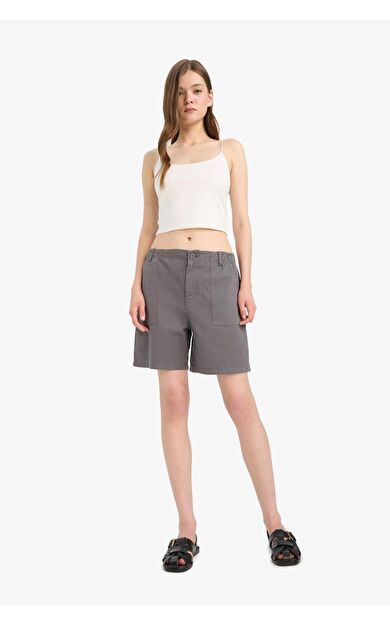 Coool Normal Bel Kısa Paça Gabardin Şort F3318AX25SMAR193