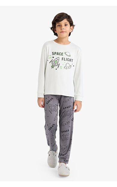 DeFacto Erkek Çocuk Regular Fit Termal 2'li Pijama Takımı