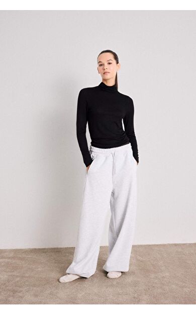 DeFacto Coool Barrel Fit Beli Bağcıklı Geniş Paça Eşofman Altı F3364AX25AUGR256