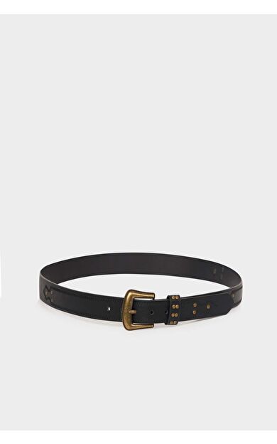 Kadın Suni Deri Jean Kemeri