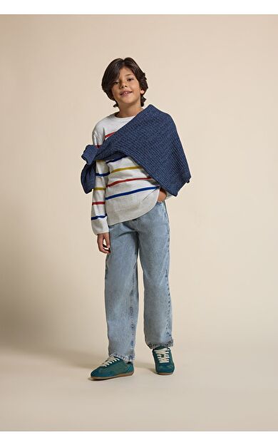 DeFacto Erkek Çocuk Loose Fit Düz Paça Jean Pantolon
