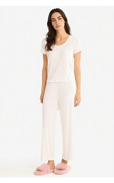 DeFacto Regular Fit Kısa Kollu 2'li Takım Fall in Love